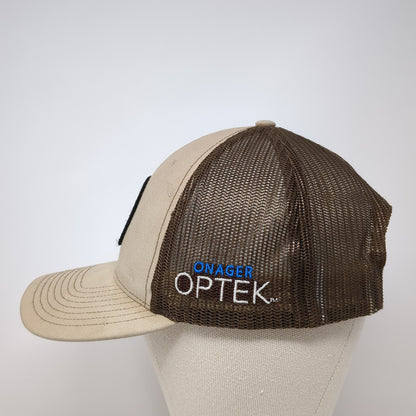 Onager Optek Snapback Mesh Back Trucker Hat Brown One Size Richardson