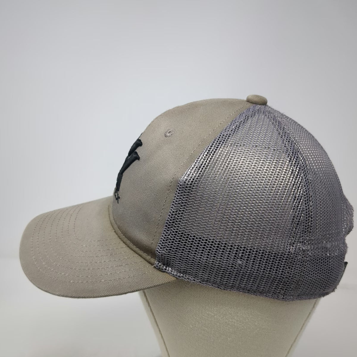 Vortex Trucker Hat Gray One Size Mesh Back Snapback Logo Hunting Shooting Gear