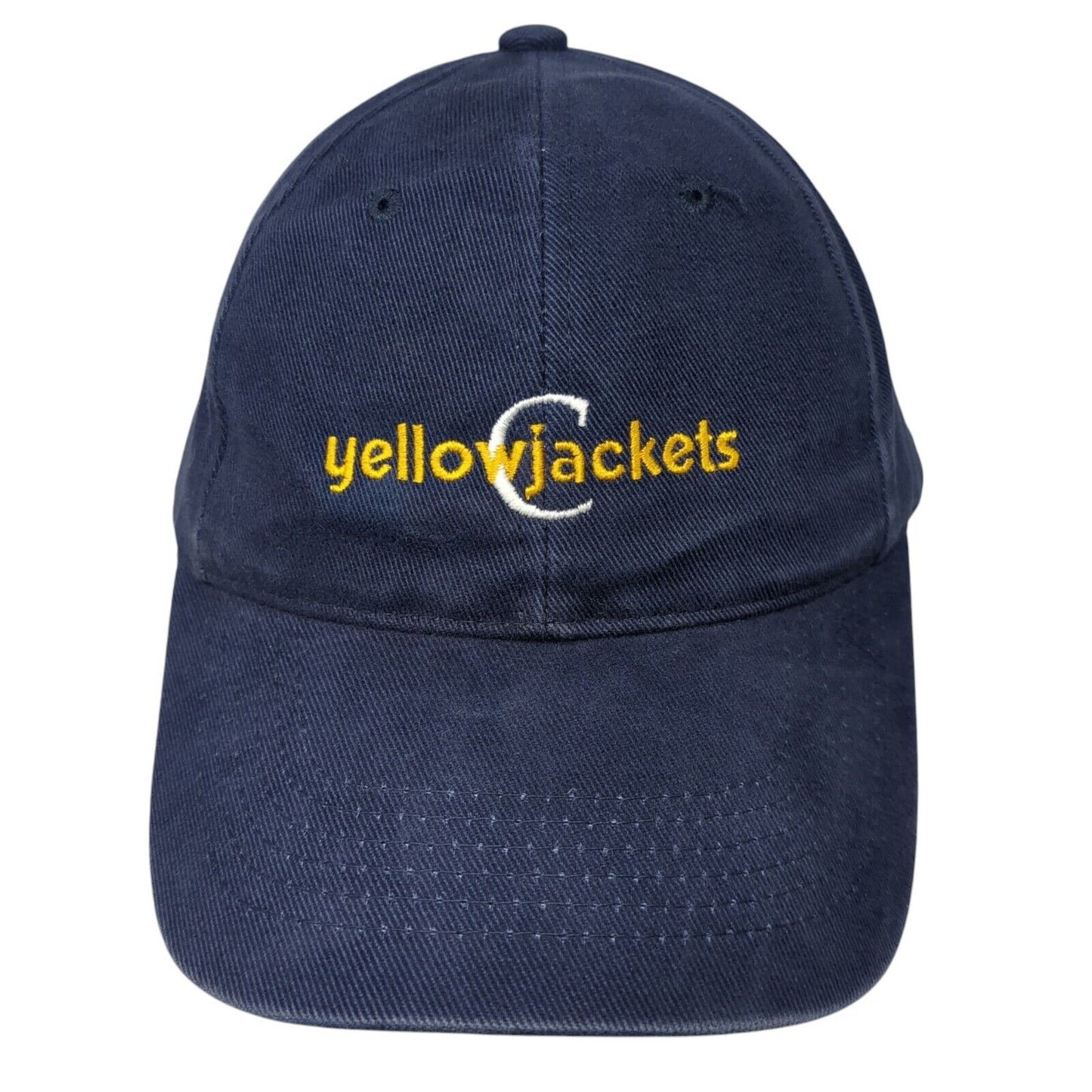 Yellowjackets Slideback Hat Blue One Size Adjustable Sportsman 6 Panel