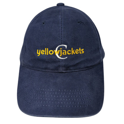 Yellowjackets Slideback Hat Blue One Size Adjustable Sportsman 6 Panel