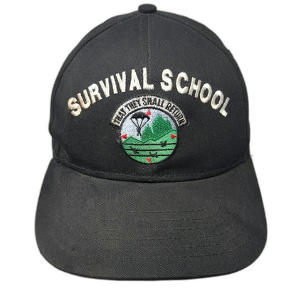 Eagle Survival School SERE Military Patch Black Baseball Cap OSFM Snapback Hat