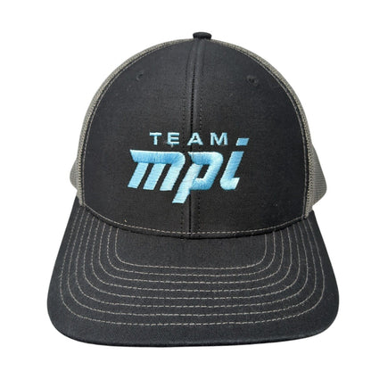 Team MPI Snapback Trucker Hat Black One Size Mesh Back Richardson