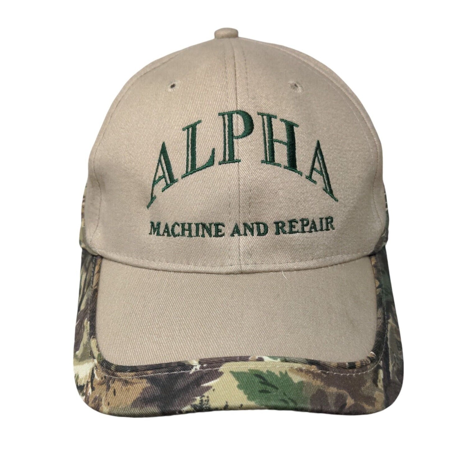 Alpha Machine And Repair Strapback Hat Multicolor OSFM Camo Trim Otto