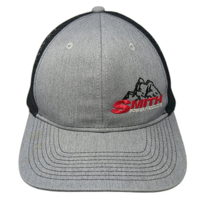 Port Authority Trucker Hat Gray Black Red White OSFM Mesh Snapback Smith Power
