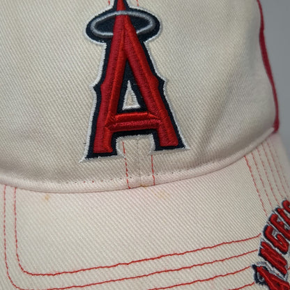 Genuine Los Angeles Angels Baseball Cap White Red One Size MLB Strapback Hat