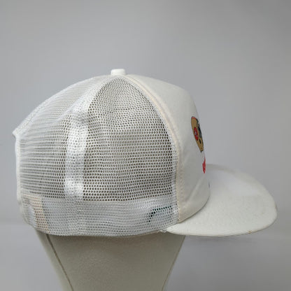 New Era 49ers Broncos NFL Super Bowl XXIV White M-L Trucker Hat Mesh Vintage