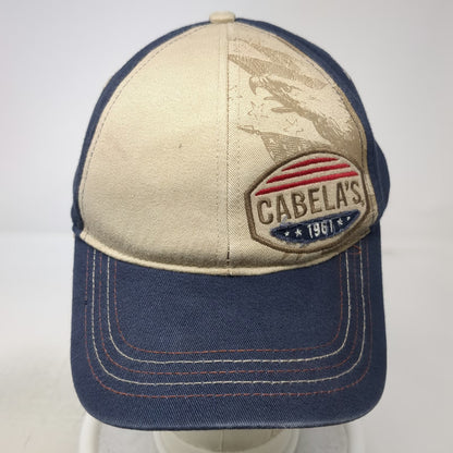 Cabela's Baseball Cap Blue One Size 1961 Eagle Mountain Patch Strapback Hat