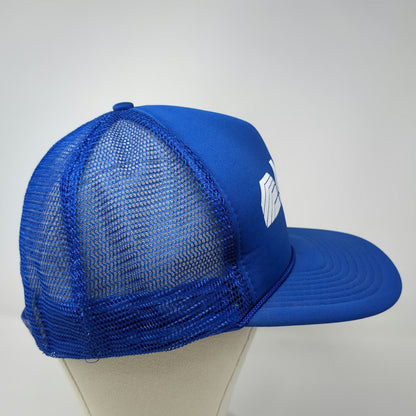 The Cincey Cap Blue Trucker Hat One Size Mastic Building Mesh Snapback Rope Cord