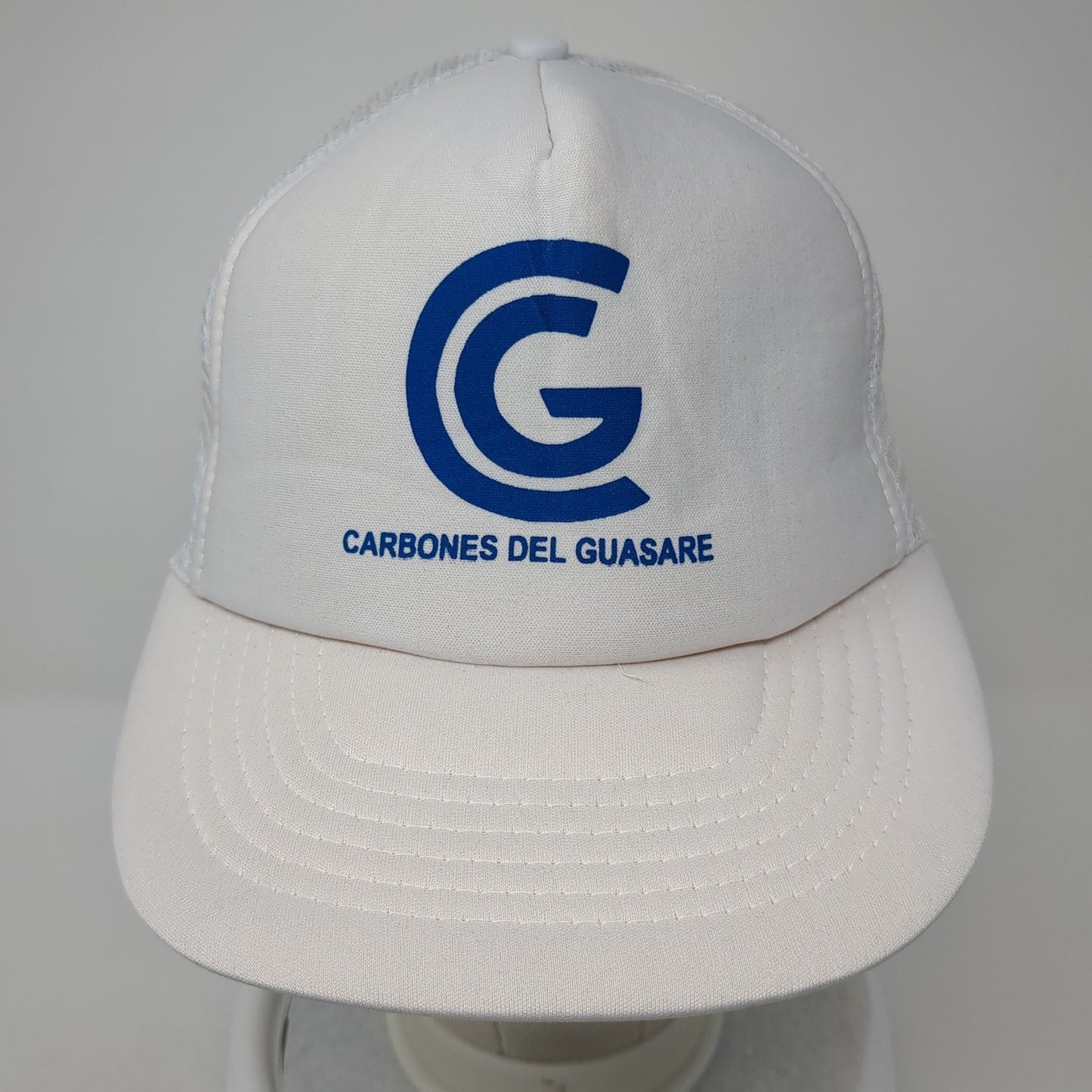 Carbones Del Guasare Snapback Trucker Hat Beige One Size Adjustable Mesh Back
