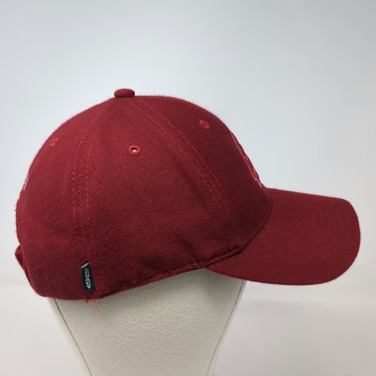 Legacy Baseball Cap Red OS NCAA Strapback WSU Wazzu Cougars Embroidered Hat