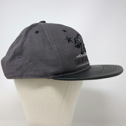 Ace Cap Inc Snapback Purple One Size Hat California Republic Bear Flat Brim