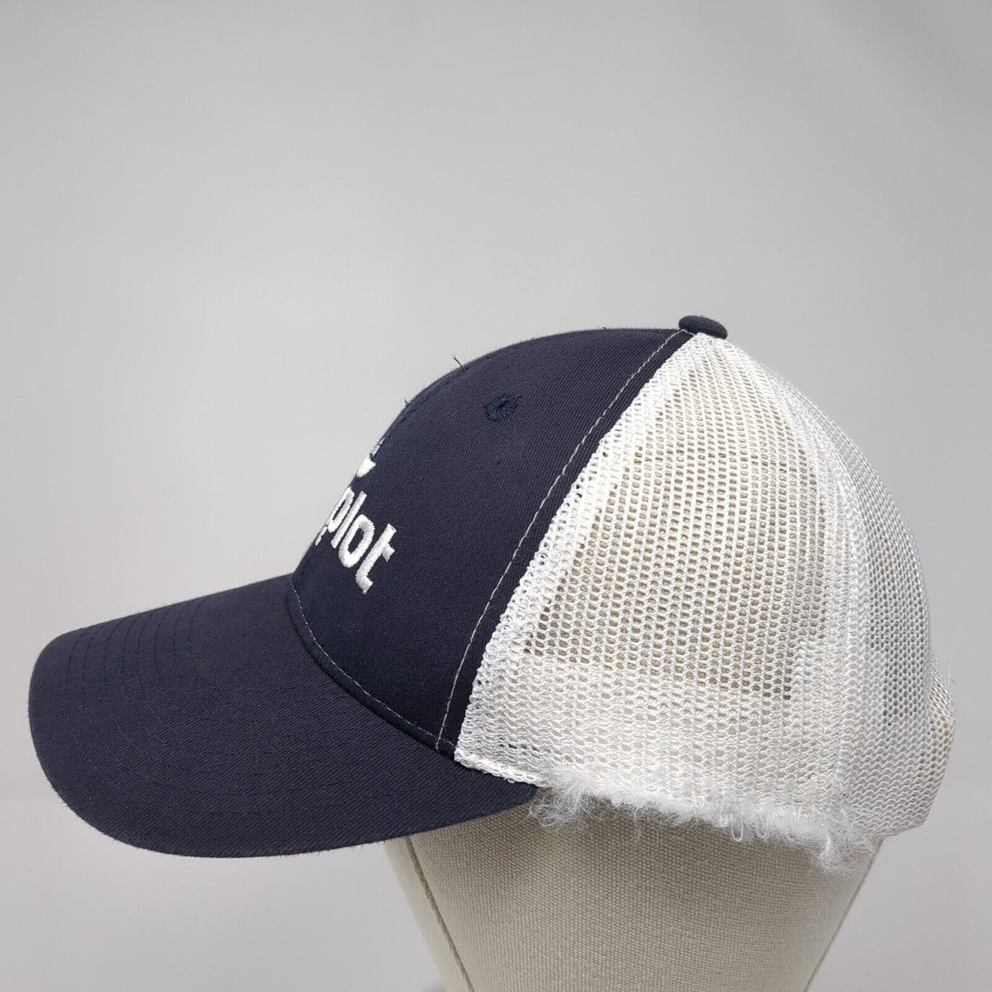 Simplot Snapback Mesh Back Trucker Hat Blue One Size Colorblock 6 Panel