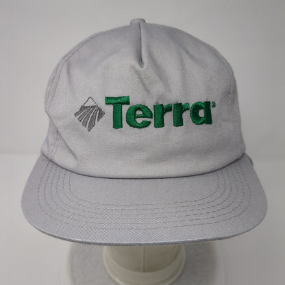 Terra Fitted Hat Gray OSFA Neck Flap Embroidered Faux Fur K-Brand