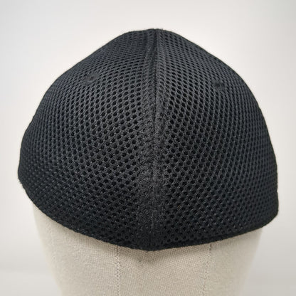 John Deere Baseball Cap Gray Black One Size Mesh Back Heathered Memory Fit Hat