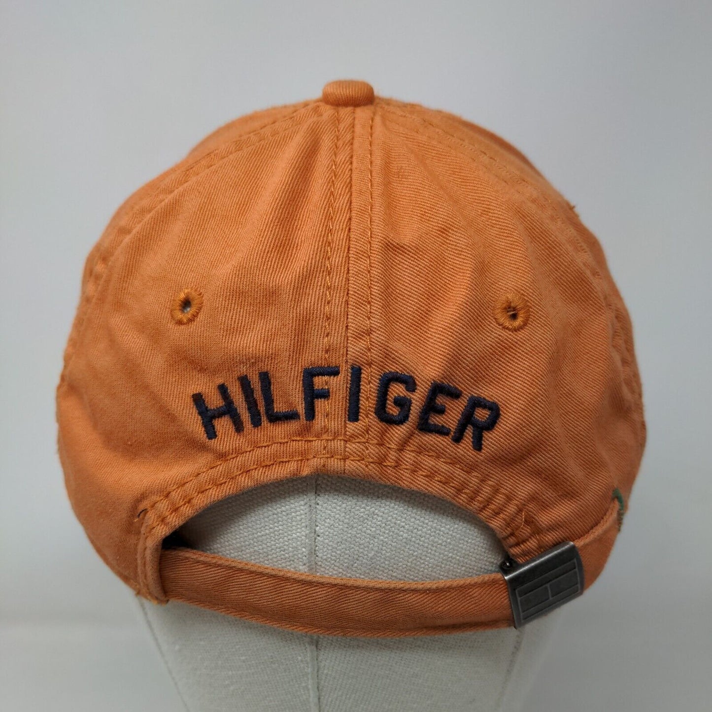 Tommy Hilfiger Slideback Hat Brownish-Orange One Size Embroidered 6 Panel