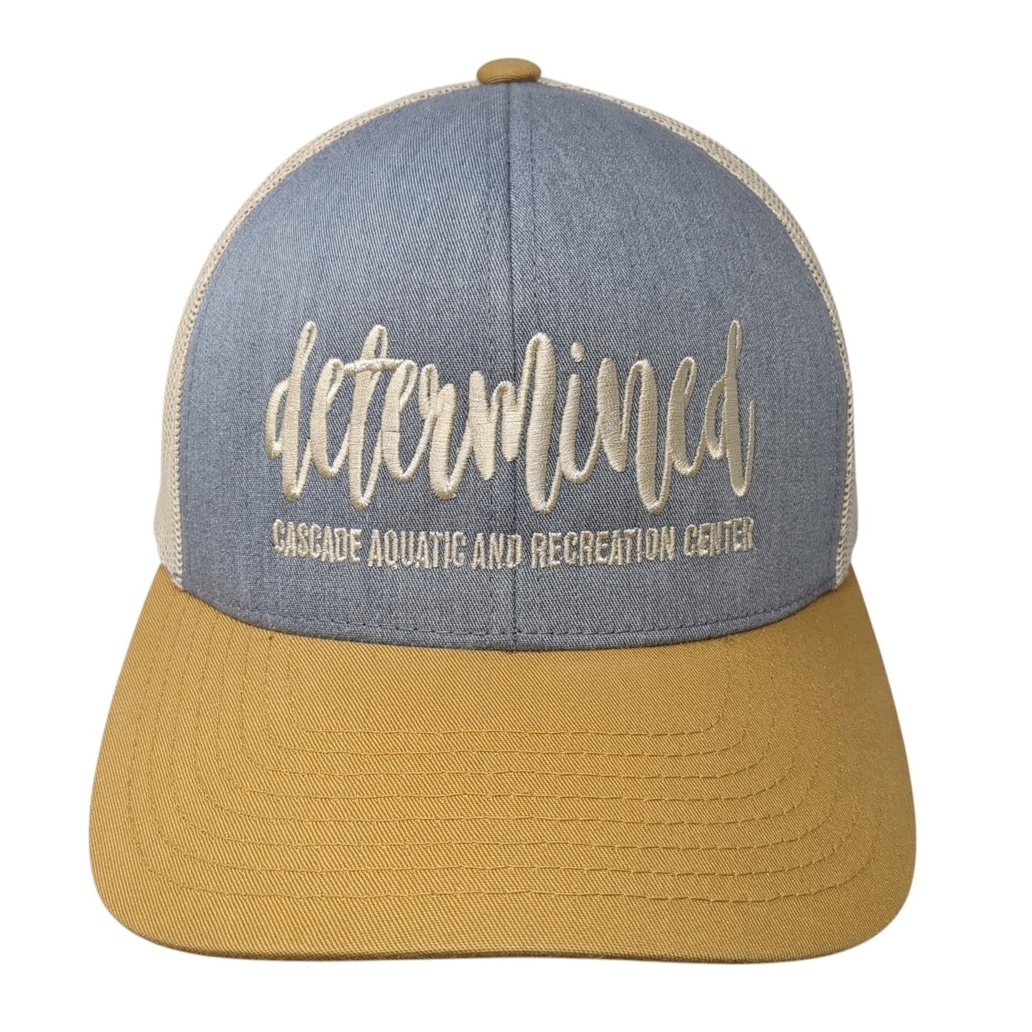 Determined Cascade Aquatic and Recreation Center Trucker Hat Multi OS Mesh Back