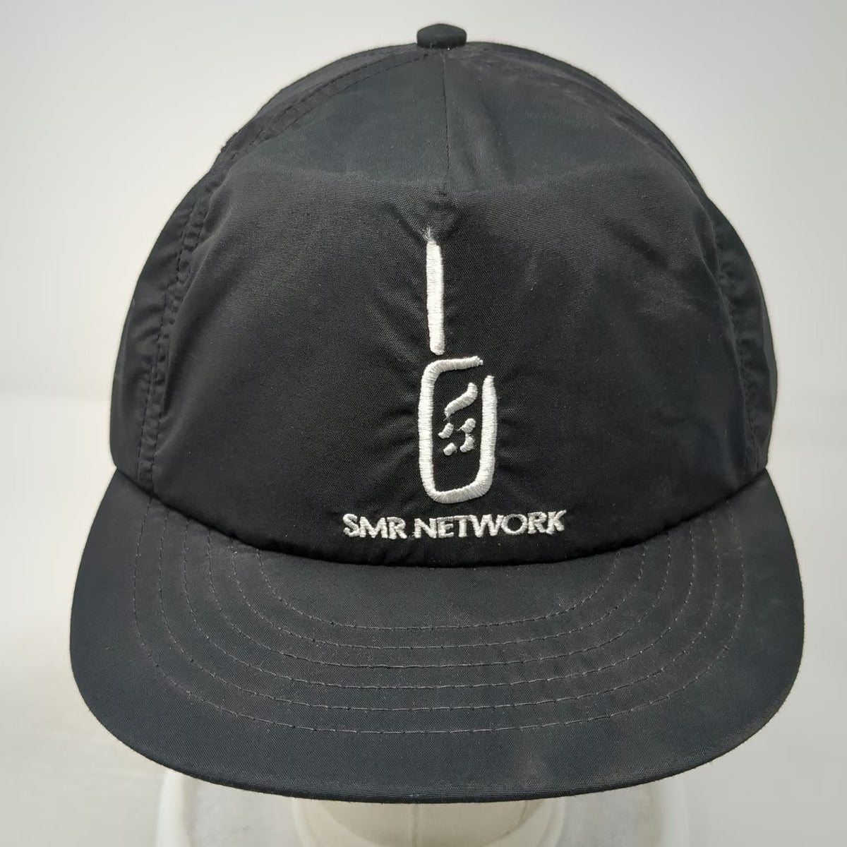 Ownco 5 Panel Black Hat One Size SMR Network Phone Graphic Snapback Made in USA