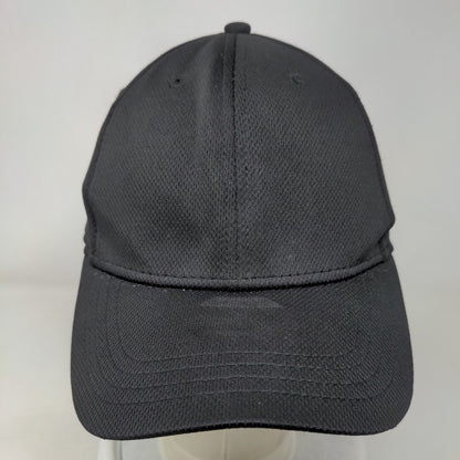 Athletic Works Fitted Hat Black Large/XL Solid Vent Holes Blank 6 Panel