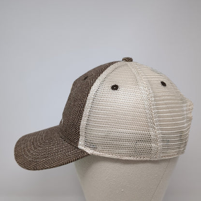 SoDak Snapback Mesh Back Trucker Hat Brown One Size Embroidered Legacy