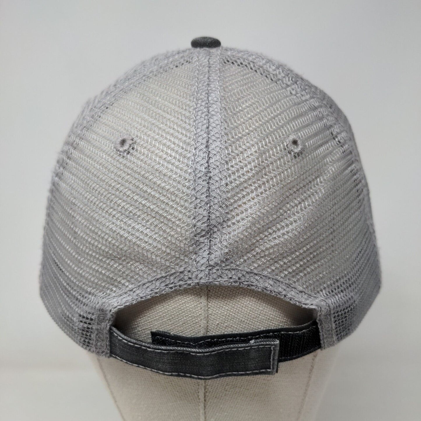 Strawberry Strapback Mesh Back Trucker Hat Gray OSFA Adjustable HG