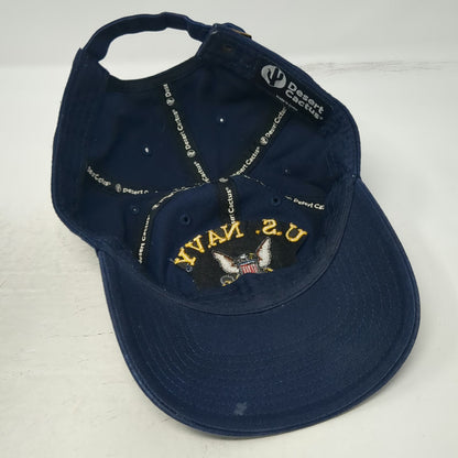 Desert Cactus Baseball Cap Blue One Size U.S. Navy Veteran Cotton Slideback Hat