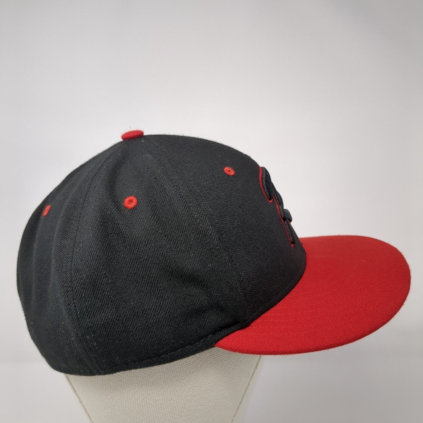 Richardson Fitted Hat Black 7 1/4 Embroidered Performance Team Series 65 Surge