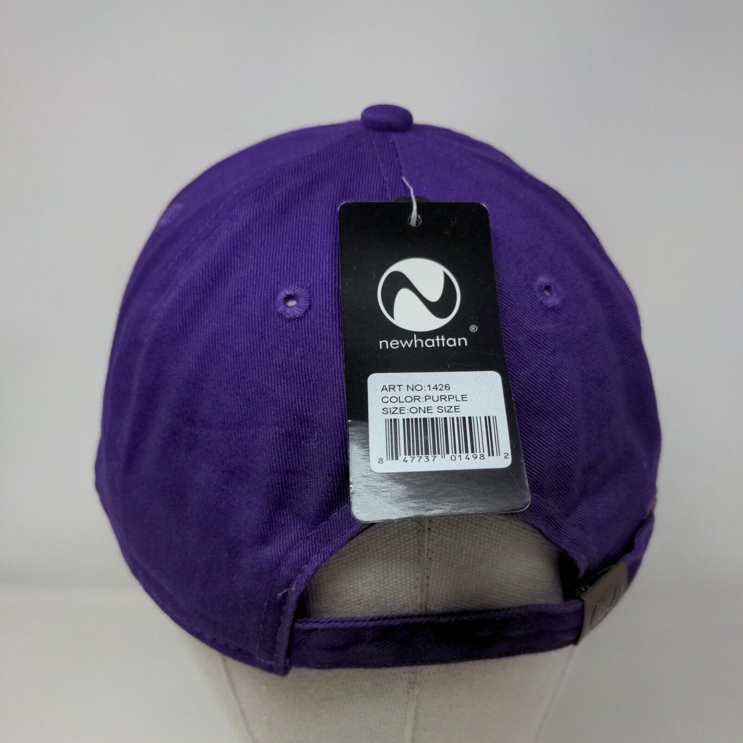 Love Slideback Hat Purple OSFA Embroidered 6 Panel Newhattan W/Tags