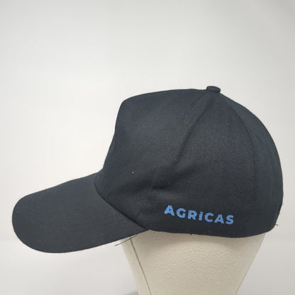 Agricas Slideback Hat Black One Size Adjustable Solid Outdoor Casual