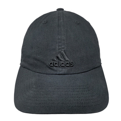 Adidas 3 Stripes Climalite Slideback Hat Black One Size Embroidered