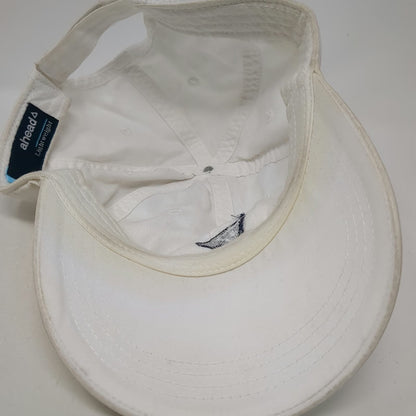 Ahead Baseball Cap White One Size Lightweight Slideback Cotton Burgee Flag Hat