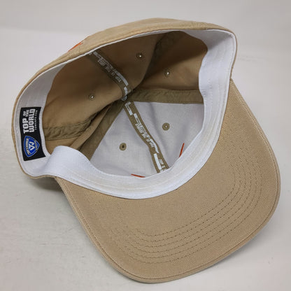 Texas Longhorns NCAA Top of the World Beige Orange One Size Cap Hat Stretch Fit