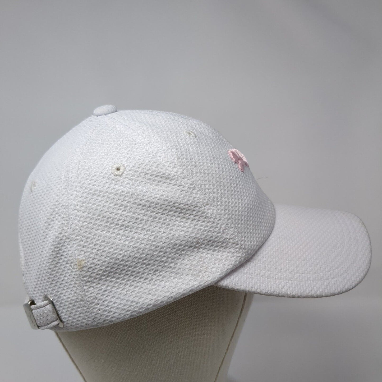 PUMA Slideback Hat White One Size Adjustable Embroidered Logo 6 Panel