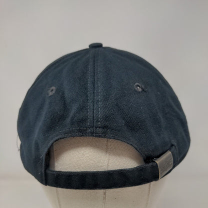 NYC Slideback Hat Blue One Size Adjustable Embroidered Vented Holes 6 Panel