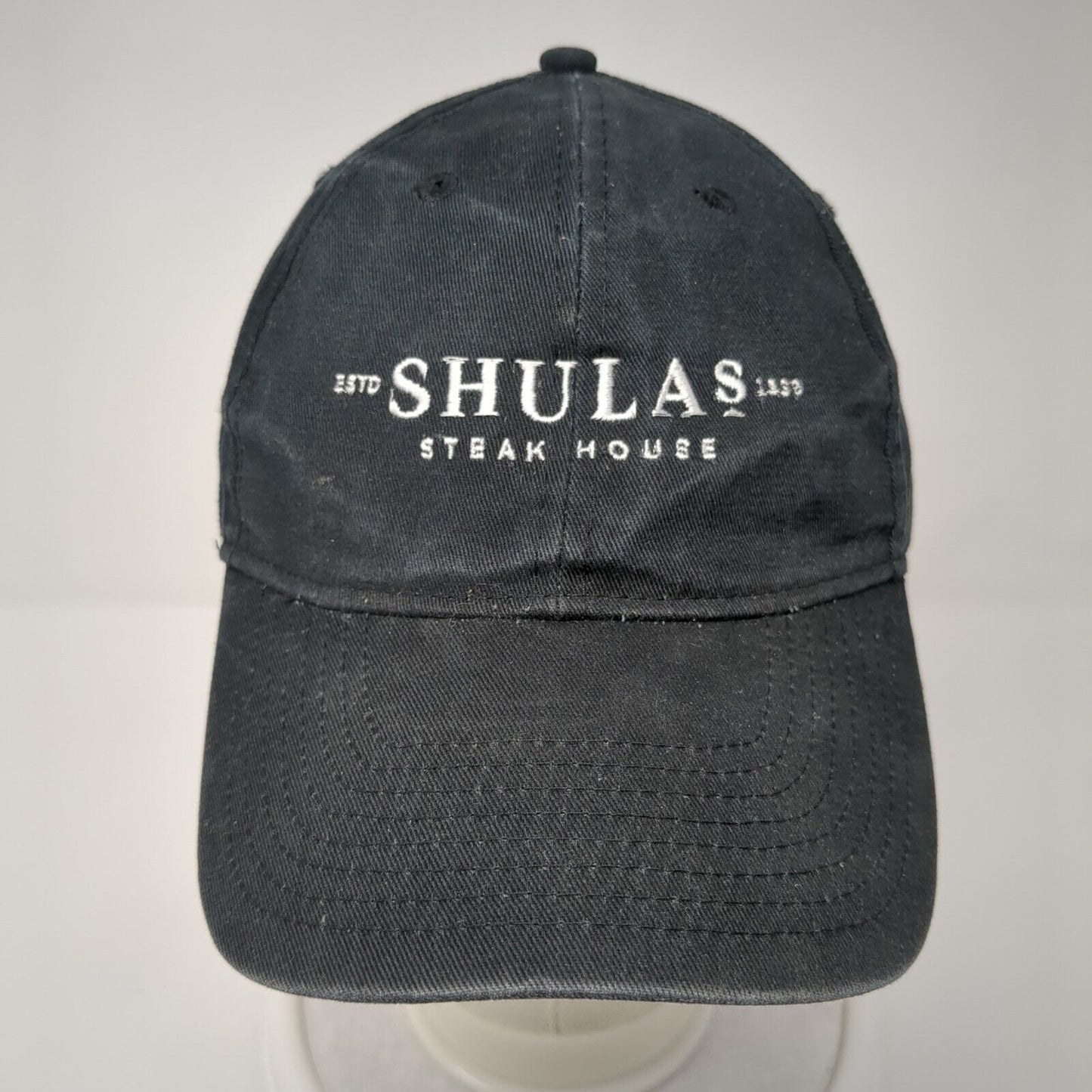 Shulas Steak House Strapback Hat Black One Size Adjustable Embroidered Hit Wear