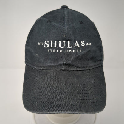 Shulas Steak House Strapback Hat Black One Size Adjustable Embroidered Hit Wear