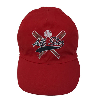 Unbranded Boys Stretchy Hat Red Size OS Graphic Baseball All Star Logo