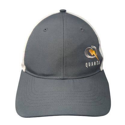 Quanta Strapback Hat Gray M/L Adjustable Embroidered Breathable Richardson