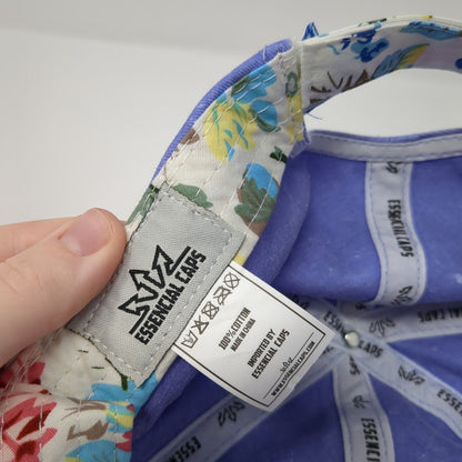 Crete Strapback Hat Blue One Size Adjustable 6 Panel Essencial Caps