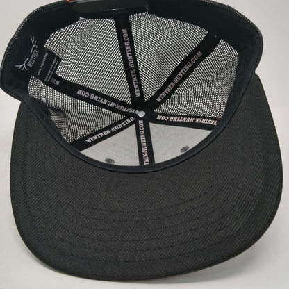 Westrek Trucker Hat Black One Size Snapback Mesh Back Deer Patch Hunting