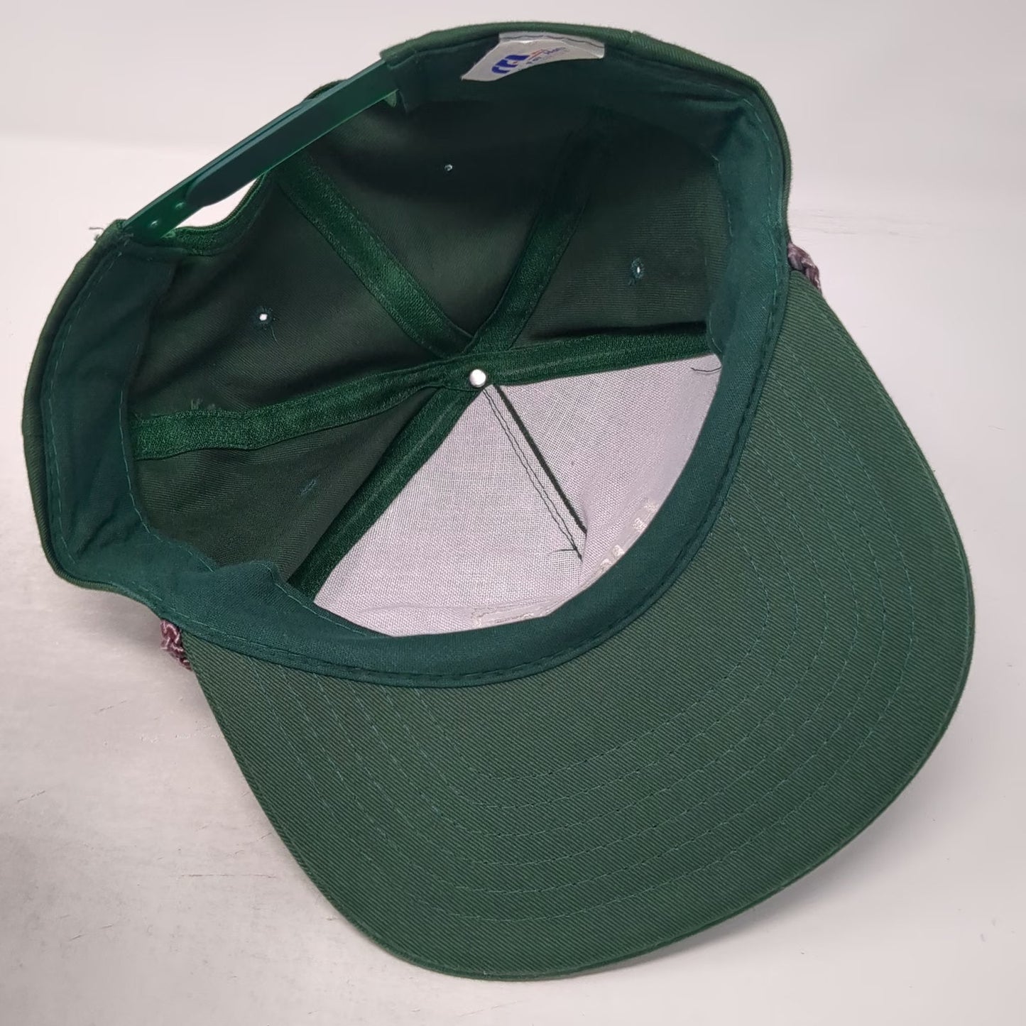 The Sportsman 5 Panel Green Hat One Size Hess Gas Station Logo Rope Snapback