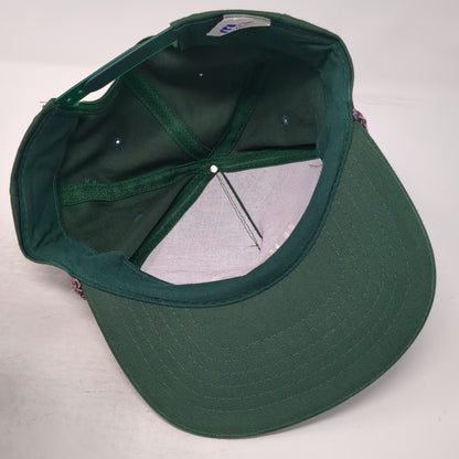 The Sportsman 5 Panel Green Hat One Size Hess Gas Station Logo Rope Snapback