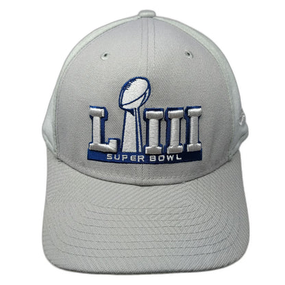 New Era NFL Super Bowl LIII Snapback Gray OS Hat Blue White 9FIFTY LIII Logo