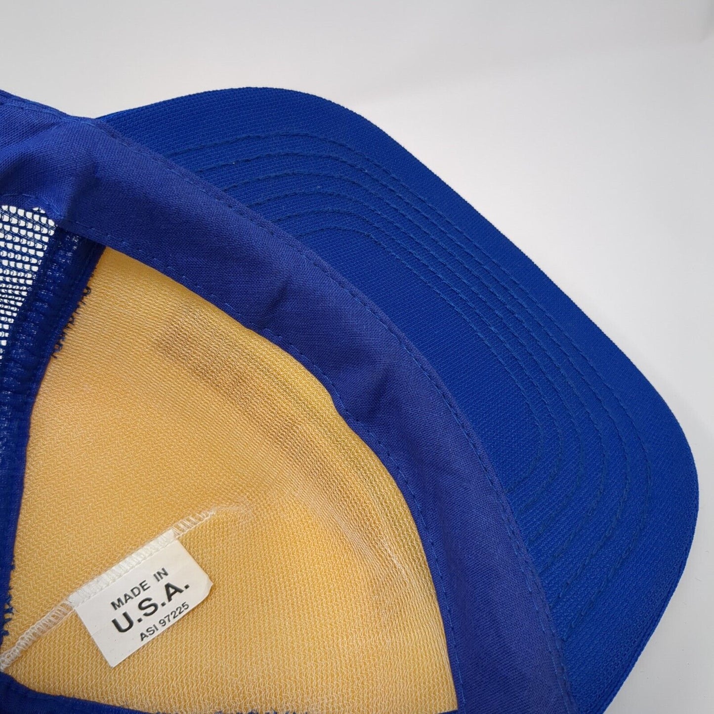 Reichhold Snapback Mesh Back Trucker Hat Blue One Size Colorblock