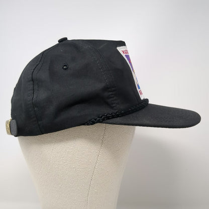 Sportcap 5 Panel Black One Size Hat Mackay Bar River Trips Rope Slideback Patch