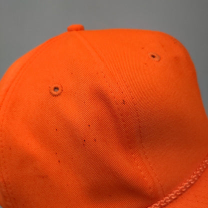 Signatures Men's Snapback Hat Bright Orange Size OSFA Blank Rope