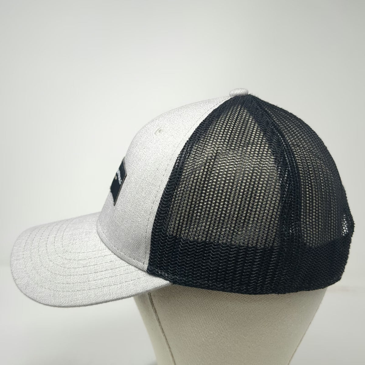 OTTO Trucker Hat Gray Black One Size Mesh Back Snapback IMC Idaho Construction