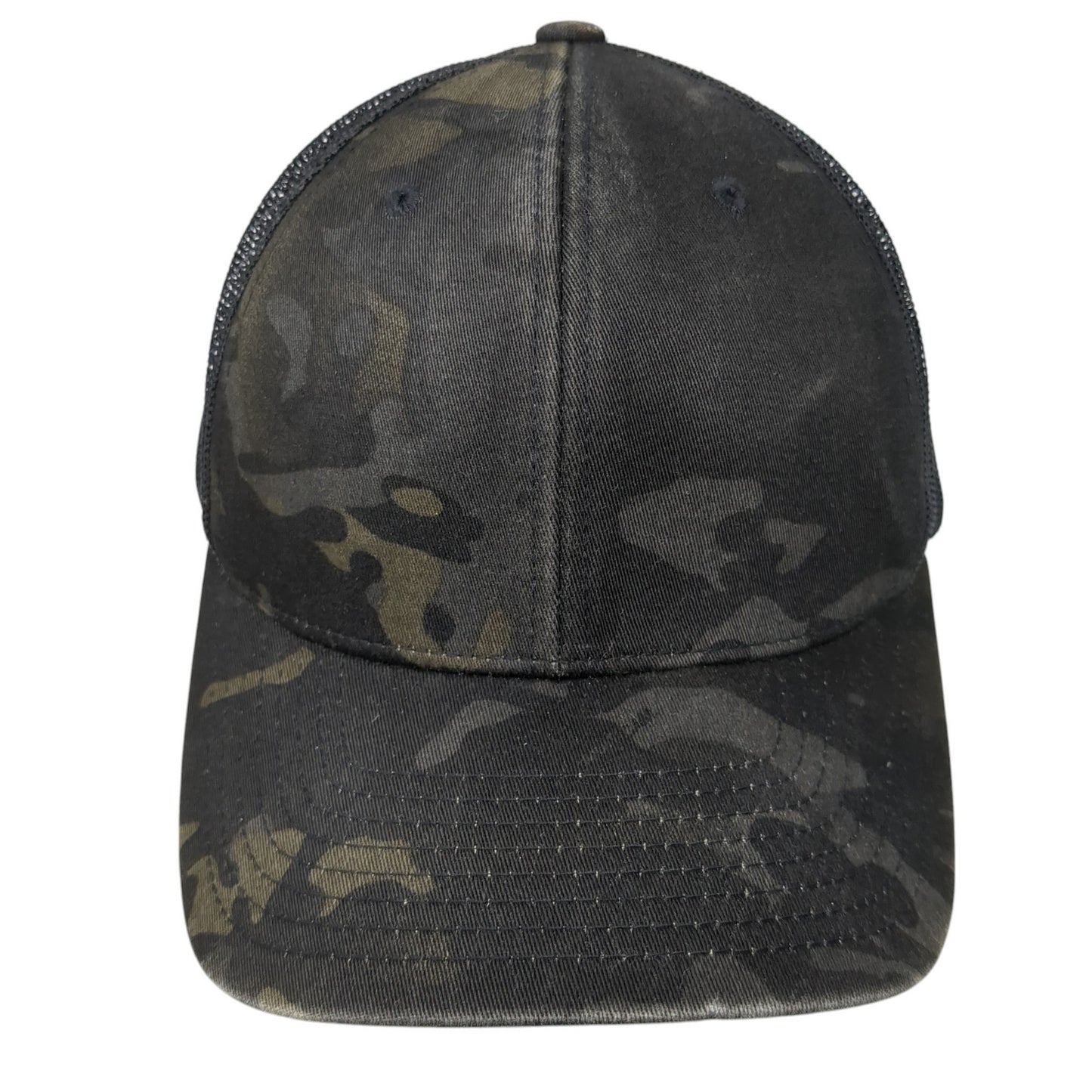 The Classics Yupoong Snapback Trucker Hat Multi One Size Mesh Back Camo