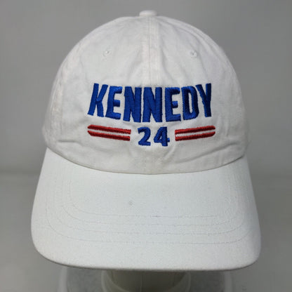 Kennedy 24 Slideback Hat White One Size Embroidered The Classics Yupoong