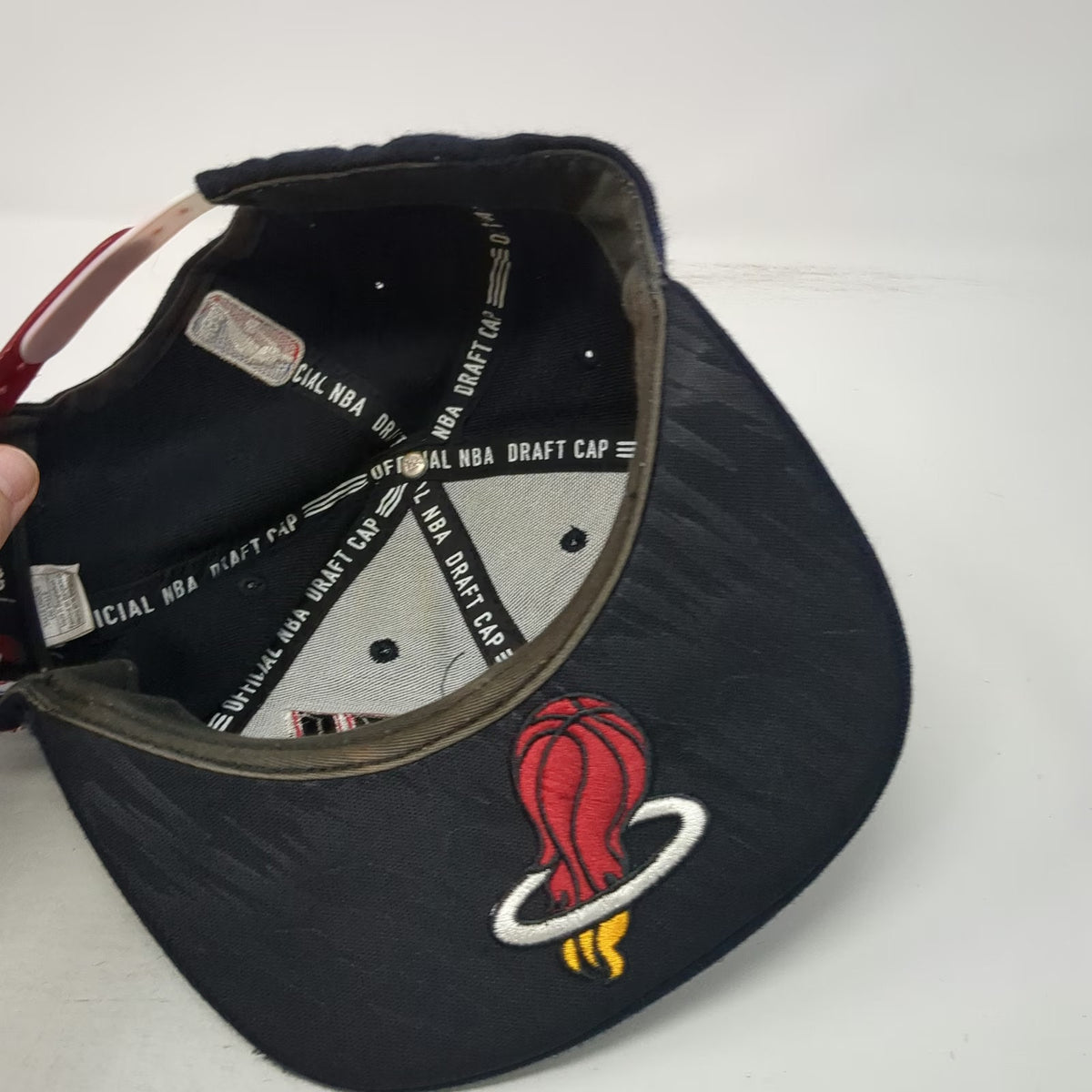 Miami Heat NBA Adidas Snapback Blue One Size Draft Cap Embroidered Flat Brim Hat