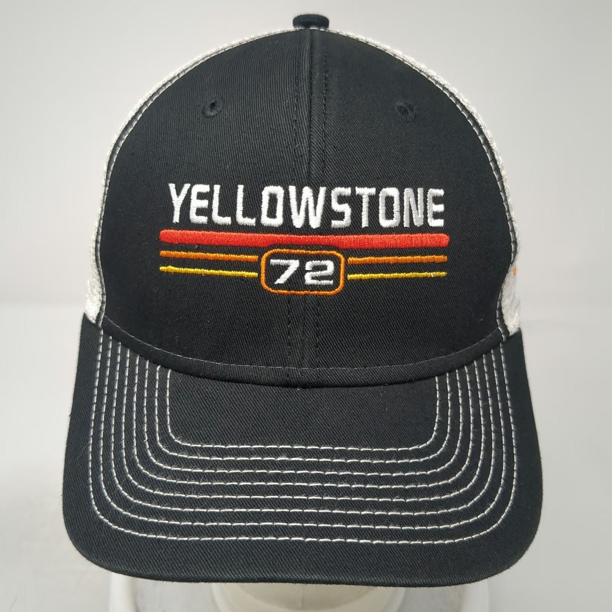Ouray Trucker Hat Black One Size Yellowstone National Park YNP Mesh Snapback